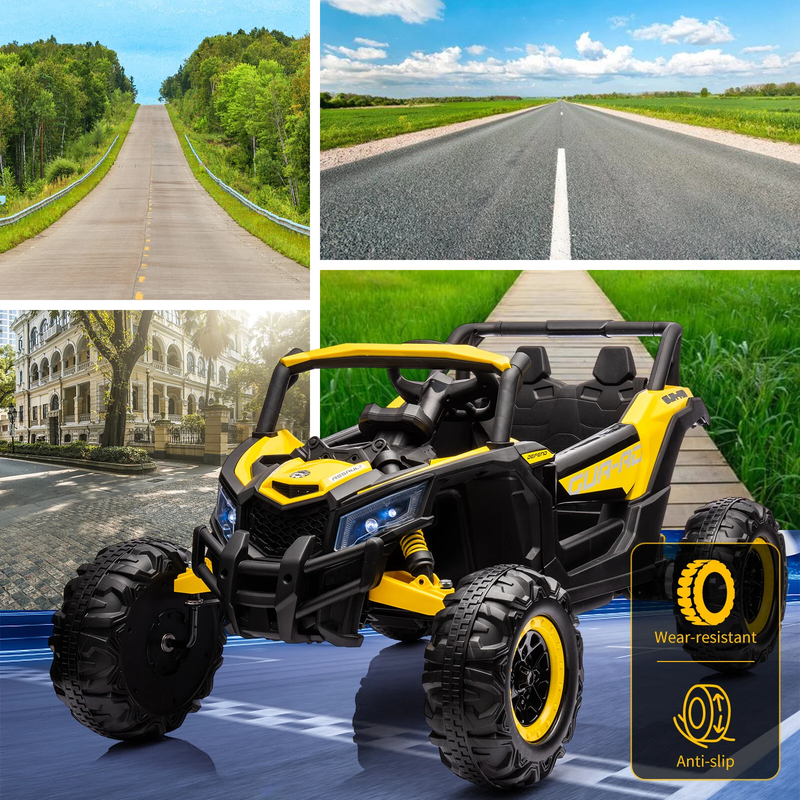 24V Electric 2-Seater Off-Road UTV Ride-On Vehicle with Powerful Motor - Image 9