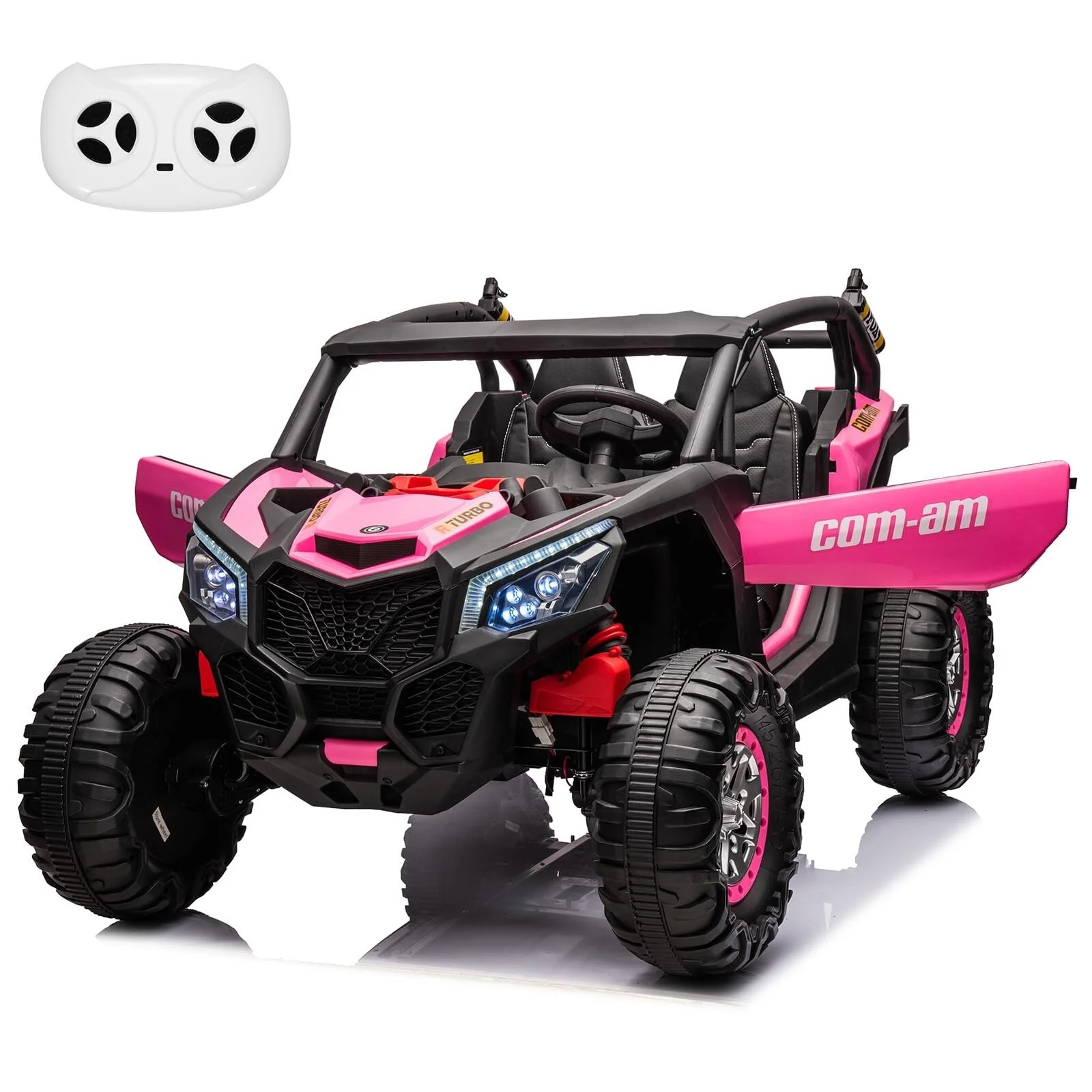 24V Ride-On 4WD Electric UTV Car with 2 Leather Seats - Image 8