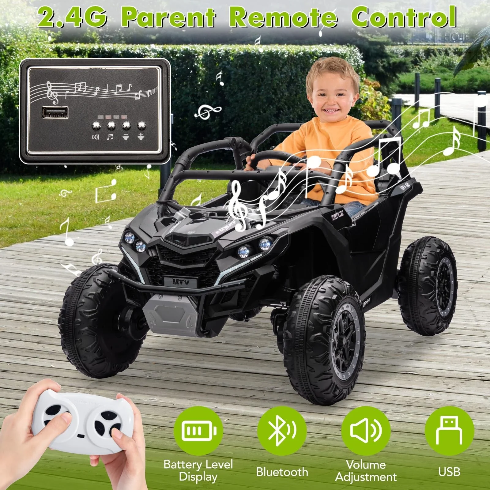 24V Electric 4WD Off-Road Ride-On UTV Car with Remote Control for Kids - Image 46