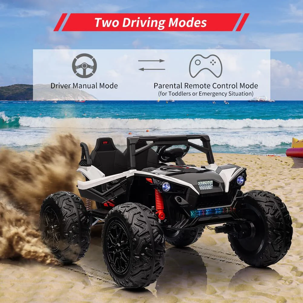 24V Electric Ride-On UTV Car for Kids with 2 Seats, LED Lights, Music, and Remote Control - Image 12