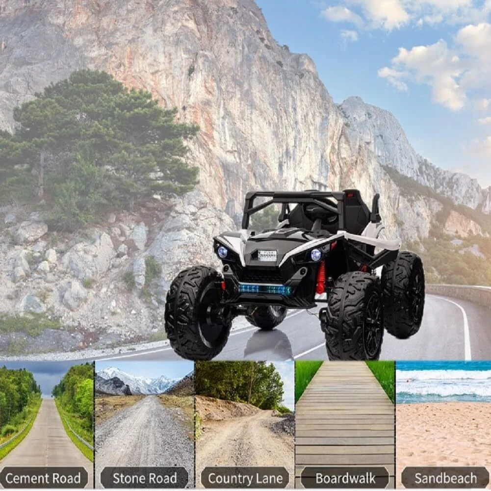 24V Electric Ride-On UTV Car for Kids with 2 Seats, Battery Powered, EVA Wheels, and Built-in Music - Image 6