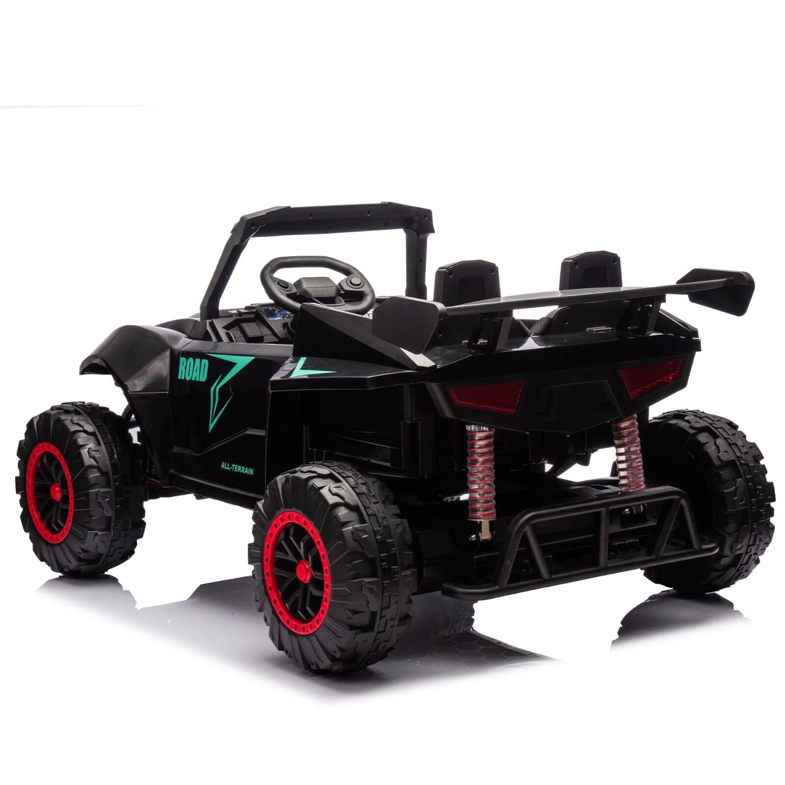 24V Electric 2-Seater Ride-On UTV Toy Car with Remote Control for Kids Black - Image 5