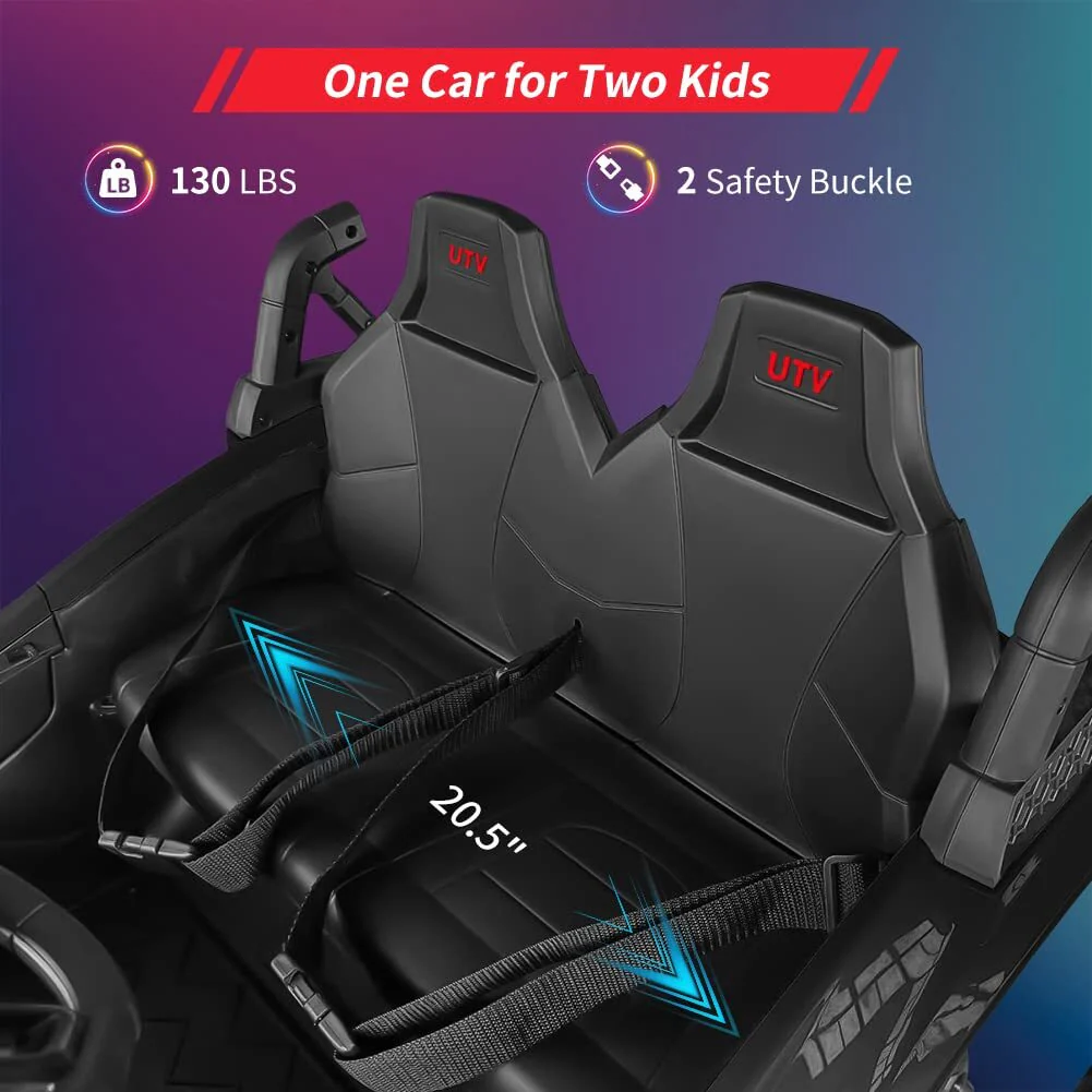 24V Electric Ride-On UTV Truck for Kids with Remote Control, Wide Seat, and LED Lights - Image 18