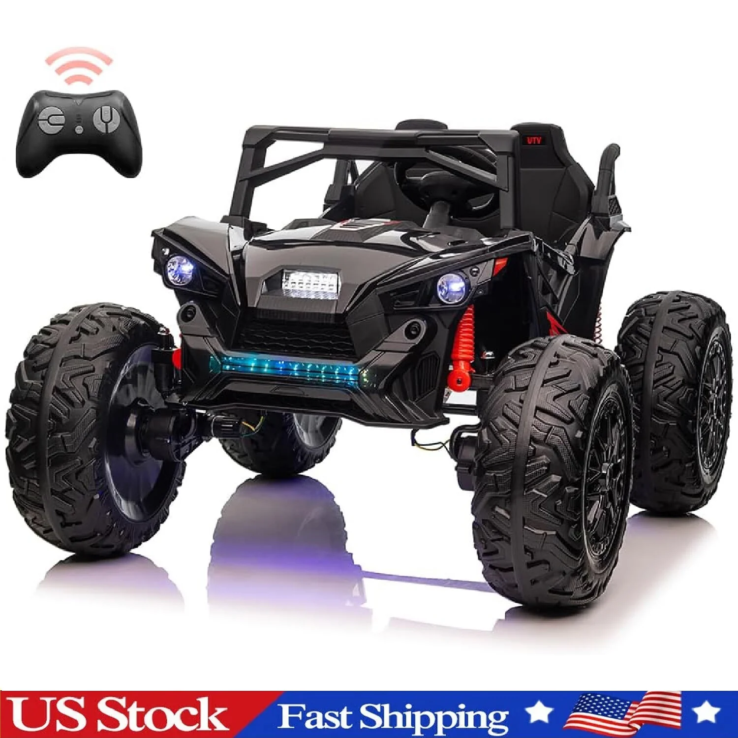 24V Electric Ride-On UTV Truck for Kids with Remote Control, Wide Seat, and LED Lights - Image 23