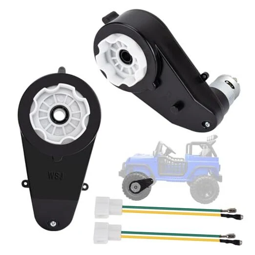 24V RS555 40000RPM DC Motor with Gearbox for Children's Riding SUV