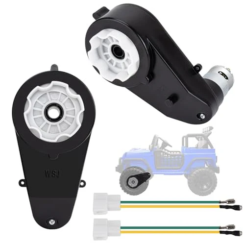 24V RS555 40000RPM DC Motor with Gearbox for Children's Riding SUV - Image 2