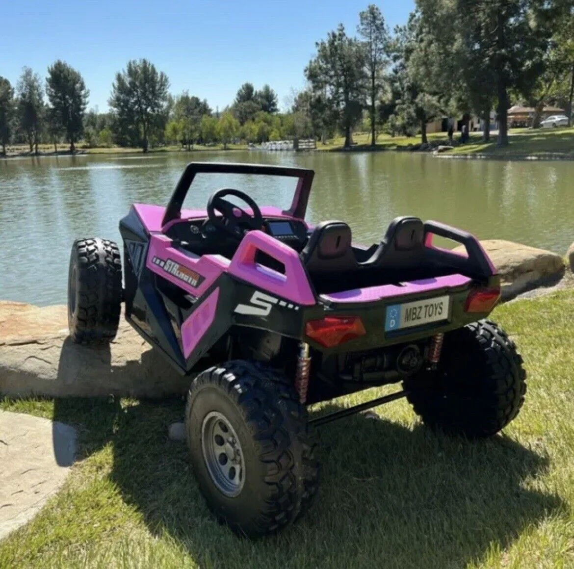 24V Touchscreen Clash Ride On Pink Buggy UTV - Can Am Style - All Terrain Power Wheels - Image 7