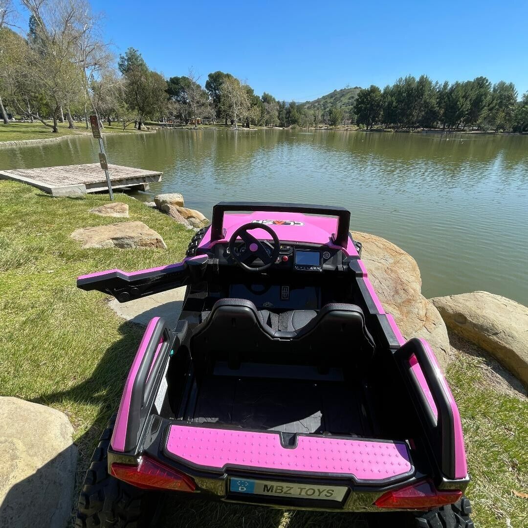 24V Touchscreen Clash Ride On Pink Buggy UTV - Can Am Style - All Terrain Power Wheels - Image 8