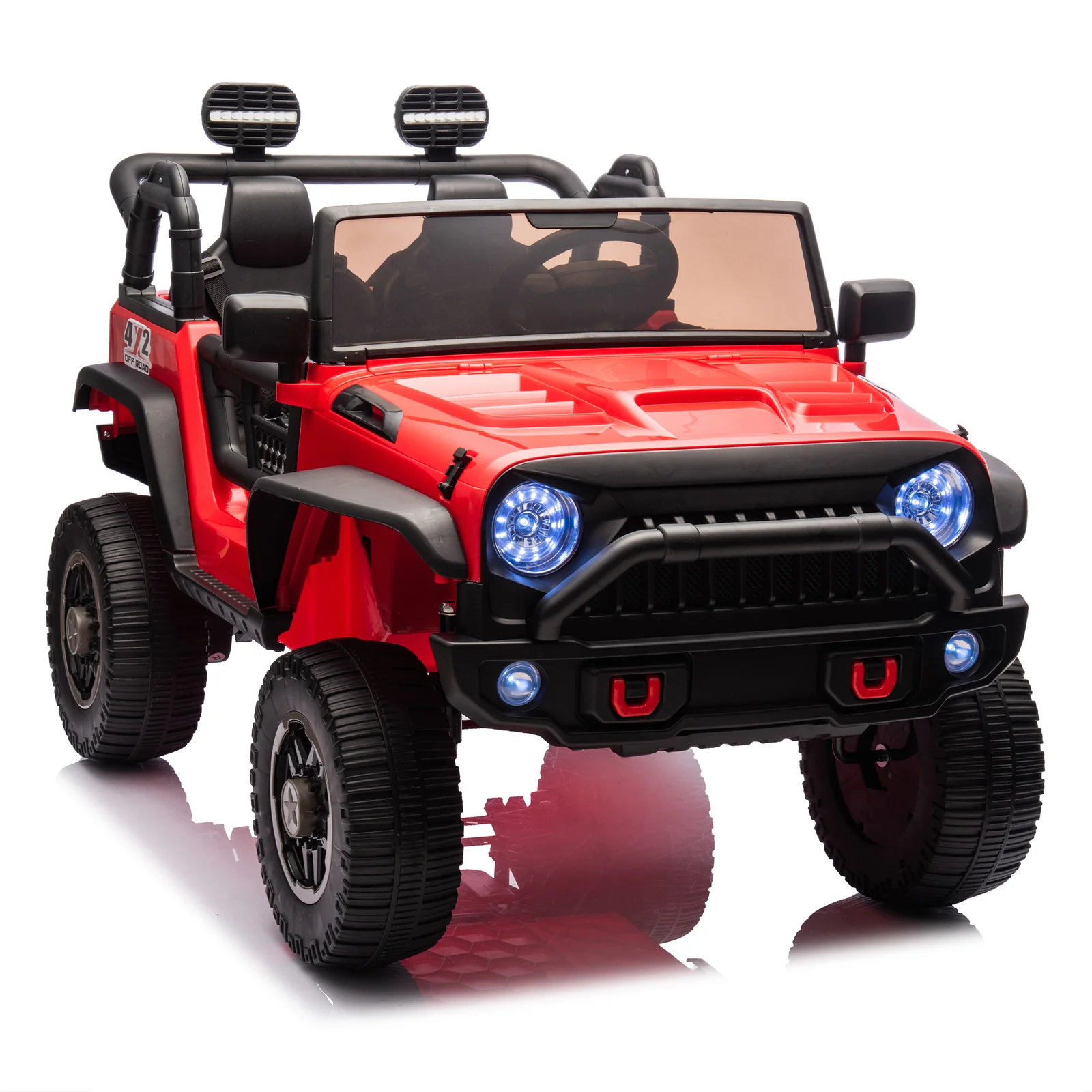24V Two-Seater Kids Ride-On Truck with Parent Remote Control and Dual 200W Motors - Image 5