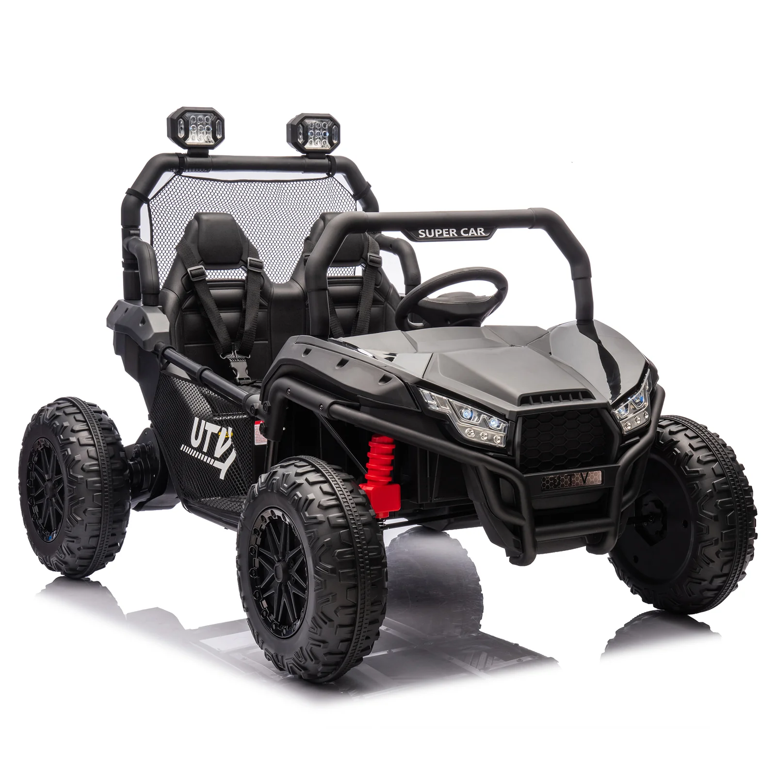 24V Two-Seater Kids Ride-On UTV with Parental Control, 400W High-Power Four-Wheel Drive - Image 8