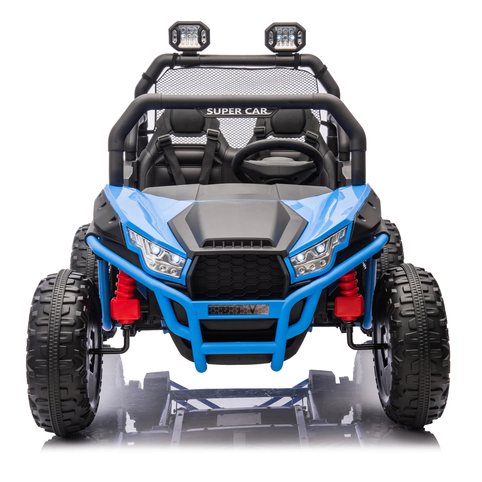 24V Two-Seater Kids Ride-On UTV with Parental Control and 400W Motor, Four-Wheel Drive - Image 10