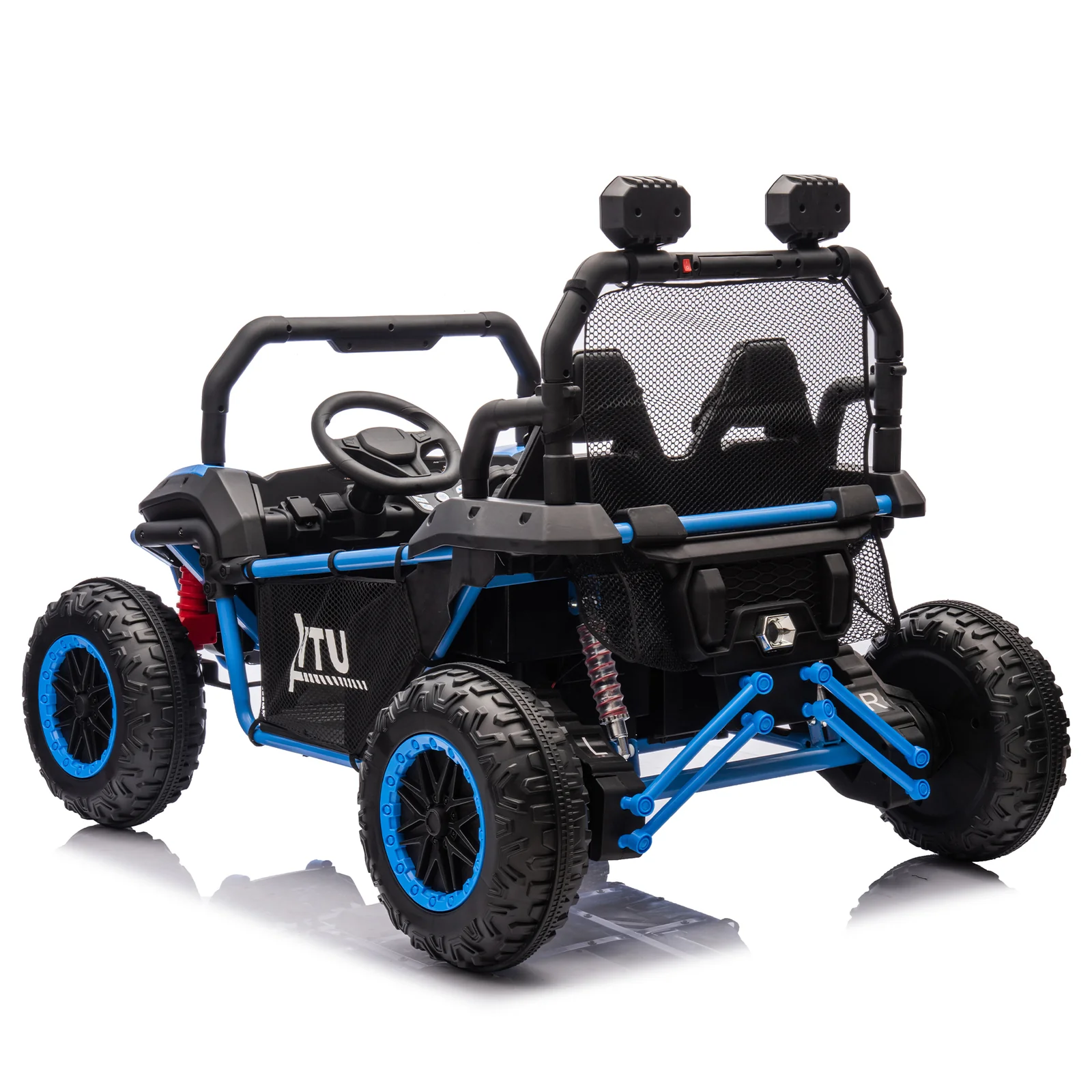 24V Two-Seater Kids Ride-On UTV with Parental Control and 400W Motor, Four-Wheel Drive - Image 12