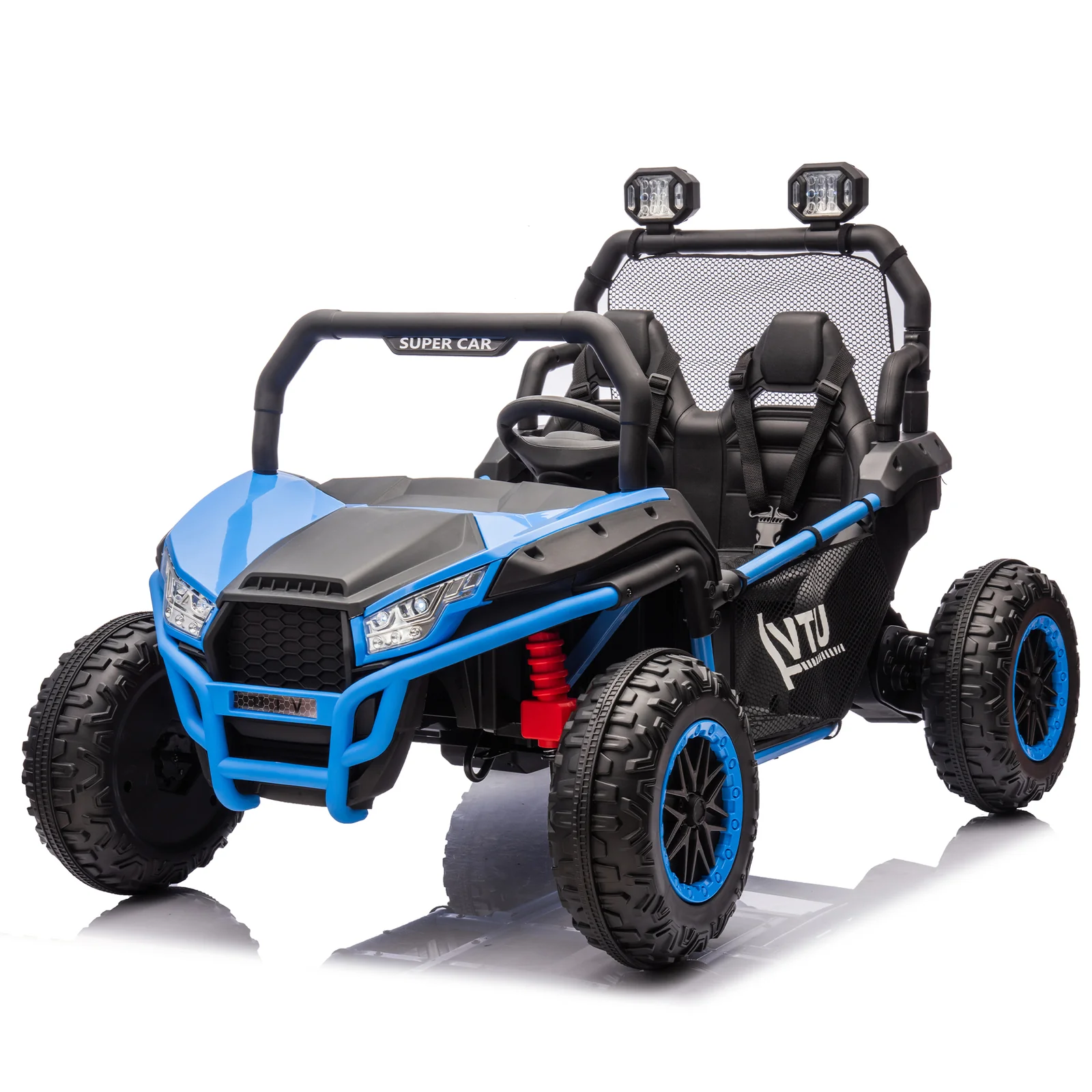 24V Two-Seater Kids Ride-On UTV with Parental Control and 400W Motor, Four-Wheel Drive - Image 25