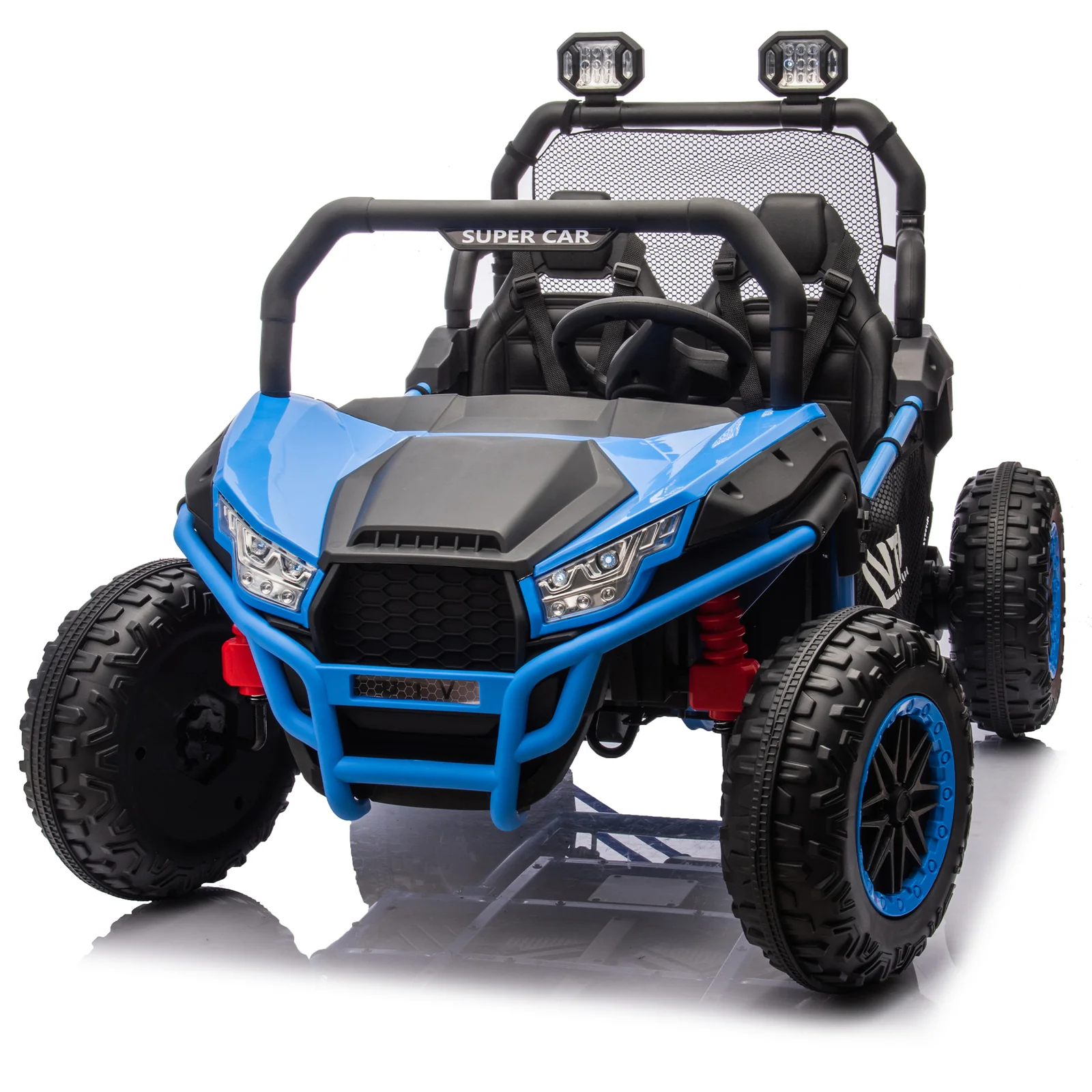 24V Two-Seater Kids Ride-On UTV with Parental Control and 400W Motor, Four-Wheel Drive - Image 6