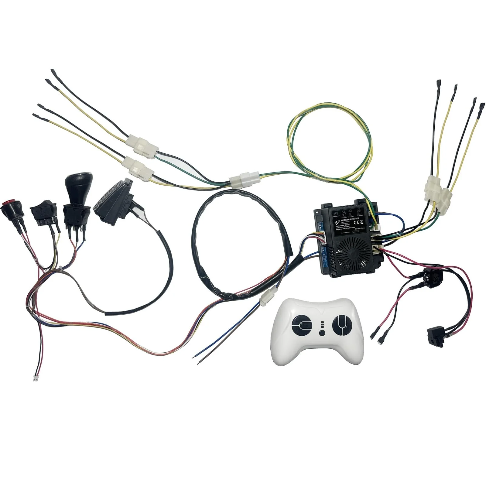 24V Wiring Harness Conversion Set for DIY Ride-On Car Enhancements