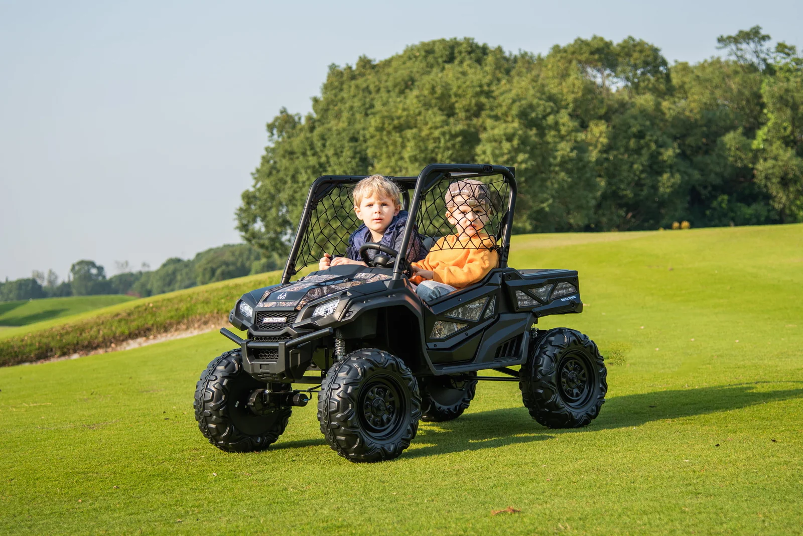 24V XD UTV Battery-Powered Ride-On with Remote Control for Kids 3+ Years, Speeds up to 5 MPH - Image 12