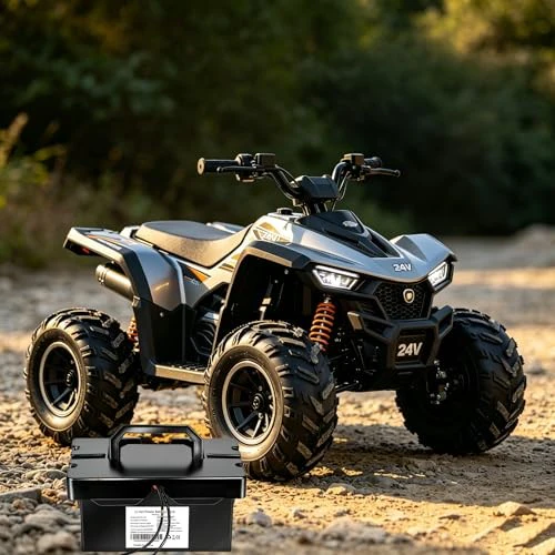 24V8Ah Rechargeable Lithium Battery for Ride-On Toys and Cars (Includes Charger) - Image 2