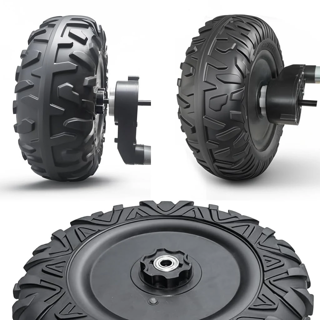 2-Pack 13-Inch PU Solid Rubber Tires for Power Wheels Ride-On Car - Image 4