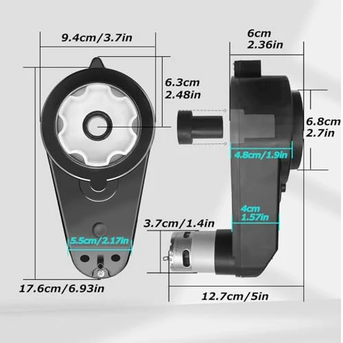 24V RS555 High Torque Steel Motor 12000RPM - 2 Pack - Image 3
