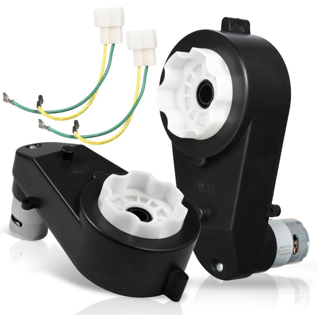 2Pcs 12V 40000RPM High-Speed Gearbox Motors for Kids Ride-On Car Wheel Power Upgrade