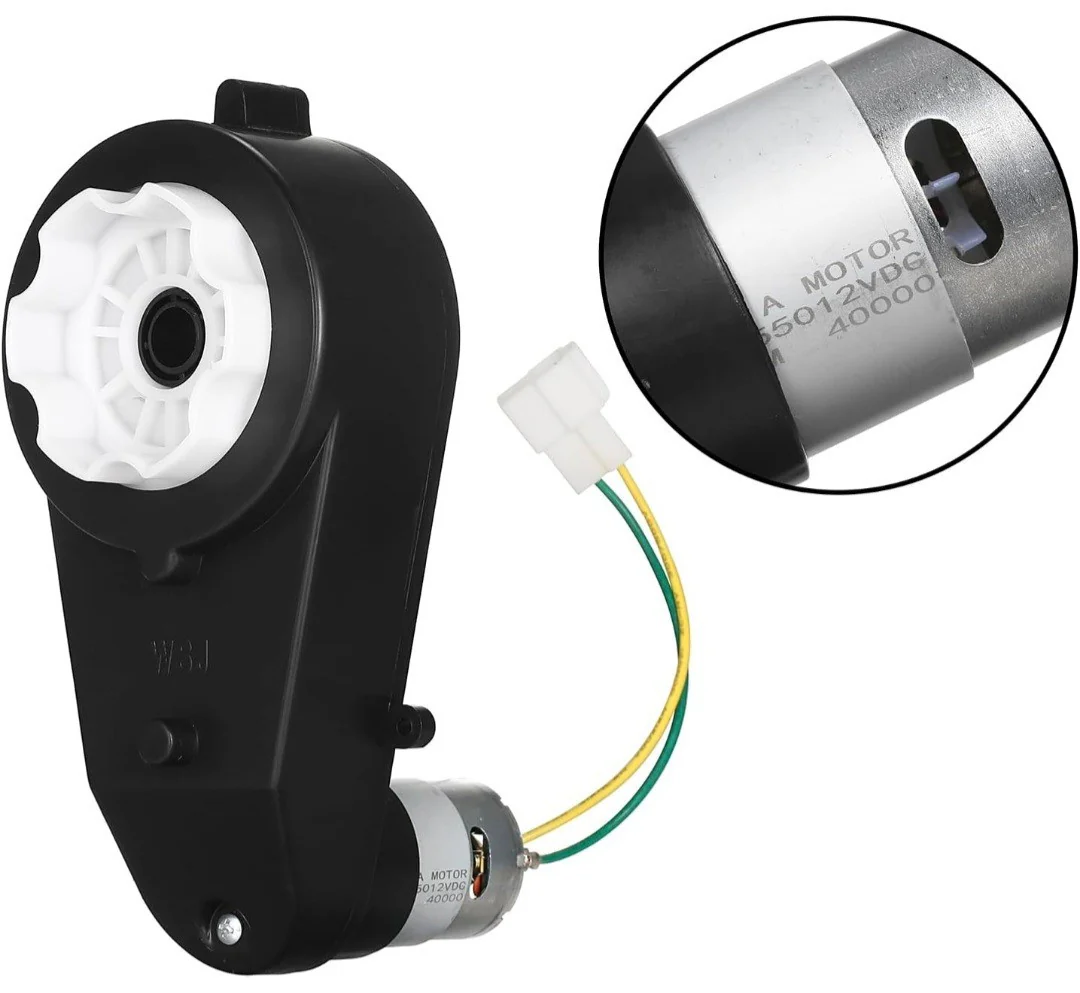 2Pcs 12V 40000RPM High-Speed Gearbox Motors for Kids Ride-On Car Wheel Power Upgrade - Image 4