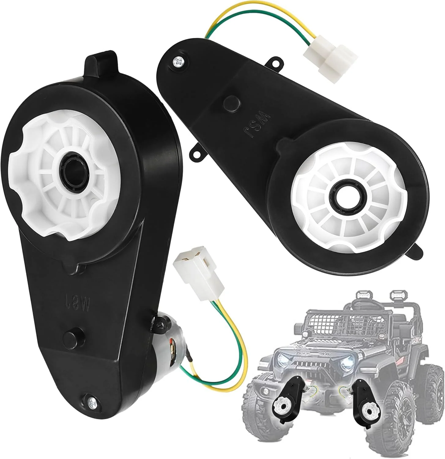2 Pack 12V 40000RPM High-Speed Motors for Kids Ride-On Car Gearbox and Wheel Upgrade - Image 7