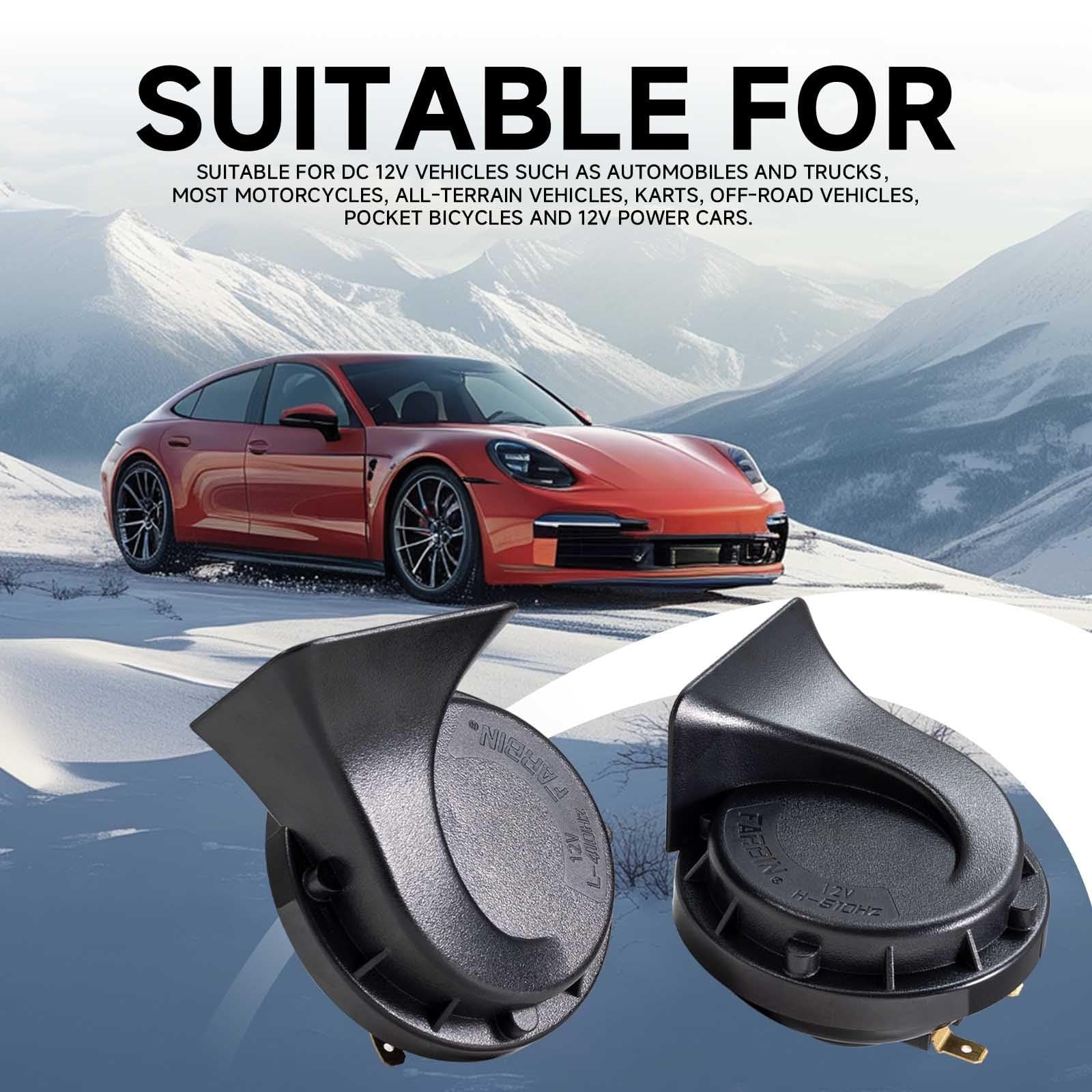 2PCS 130dB Dual Air Horns for Truck with High and Low Tone Super Loud Train Sound - Image 3