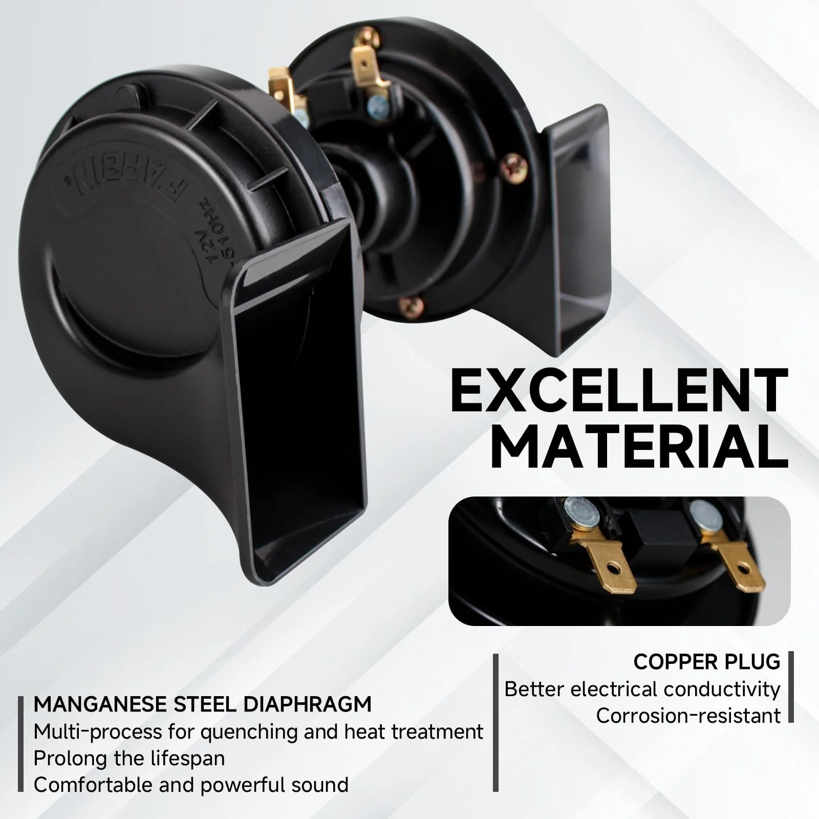 2PCS 130dB Dual Air Horns for Truck with High and Low Tone Super Loud Train Sound - Image 6