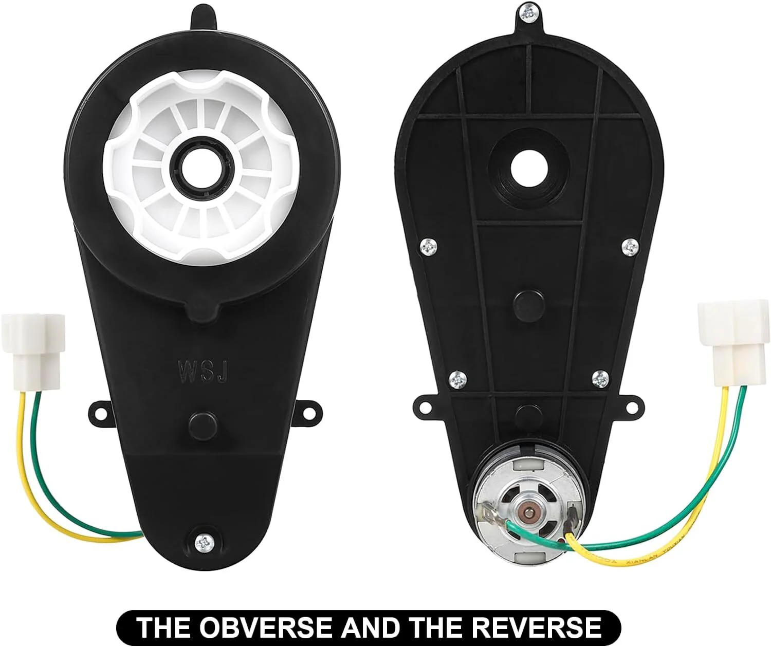 2-Pack 24V 30000RPM Motors with Gearbox for Kids Ride-On Car Wheels Power - Image 2