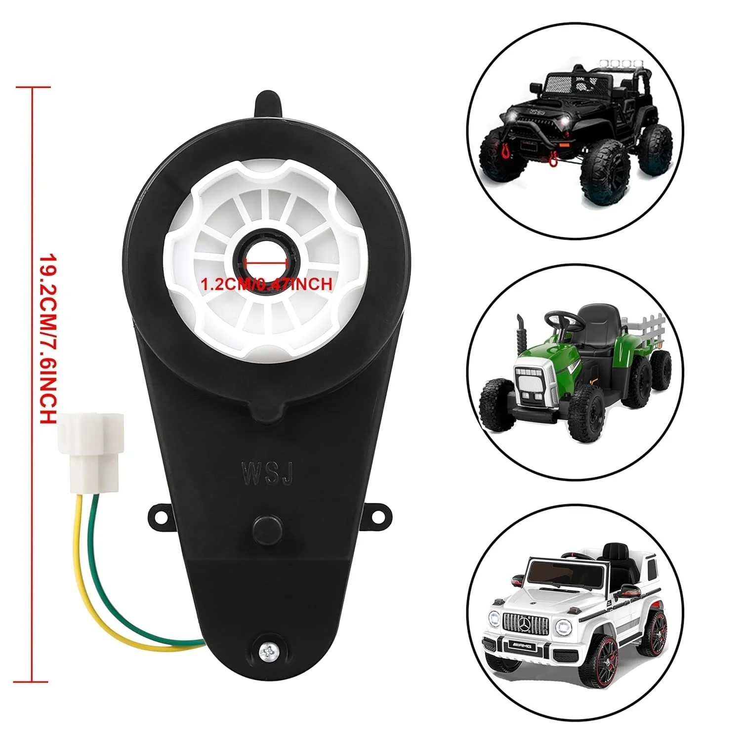 2-Pack 24V 40000RPM High-Power Wheel Motors with Transmission Upgrade Replacement Parts - Image 6