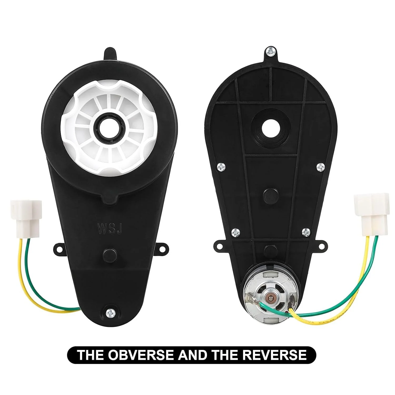 2-Pack 24V RS555 High-Speed 45000RPM Gearbox Motors for Kids Electric Ride-On Toy Car - Image 3