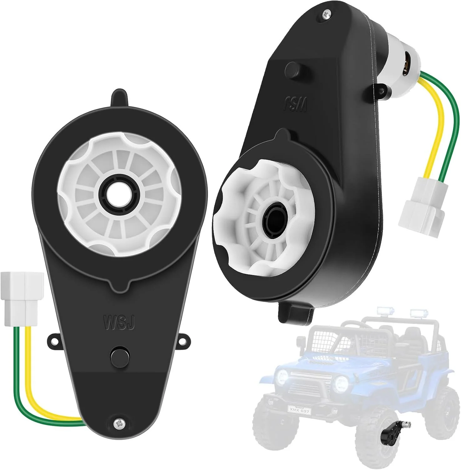2-Pack 24V Electric Motor and Gearbox for Kids Ride-On Toy Cars - Image 8