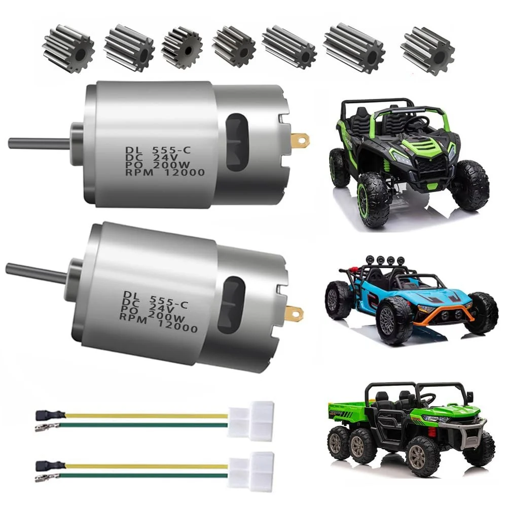 2PCS 24V RS555 12000 RPM Electric Drive Motors for Power Wheels Upgrade - Image 6