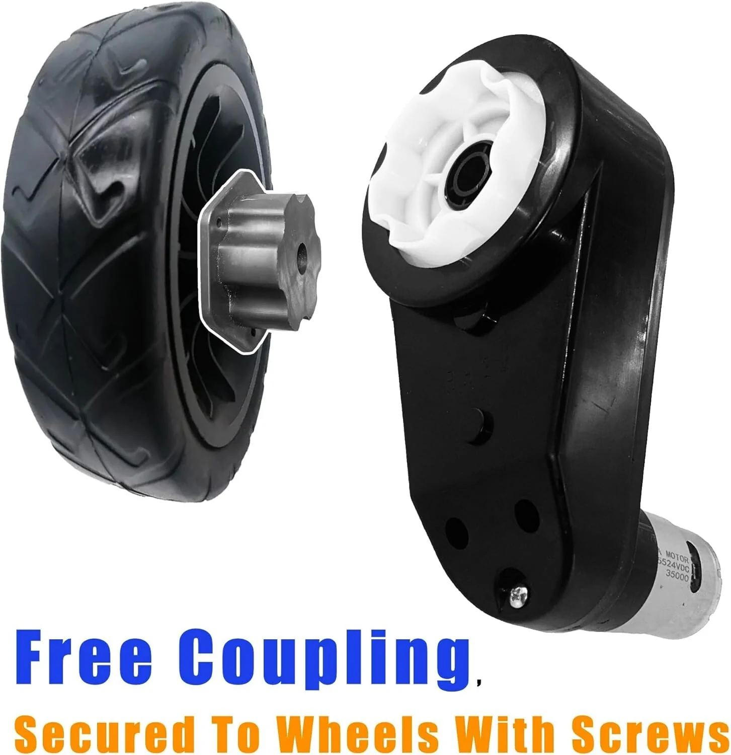 2PCS 24V RS555 35000RPM Gear Motor Kit for Electric Car Power Wheels Upgrade - Image 8