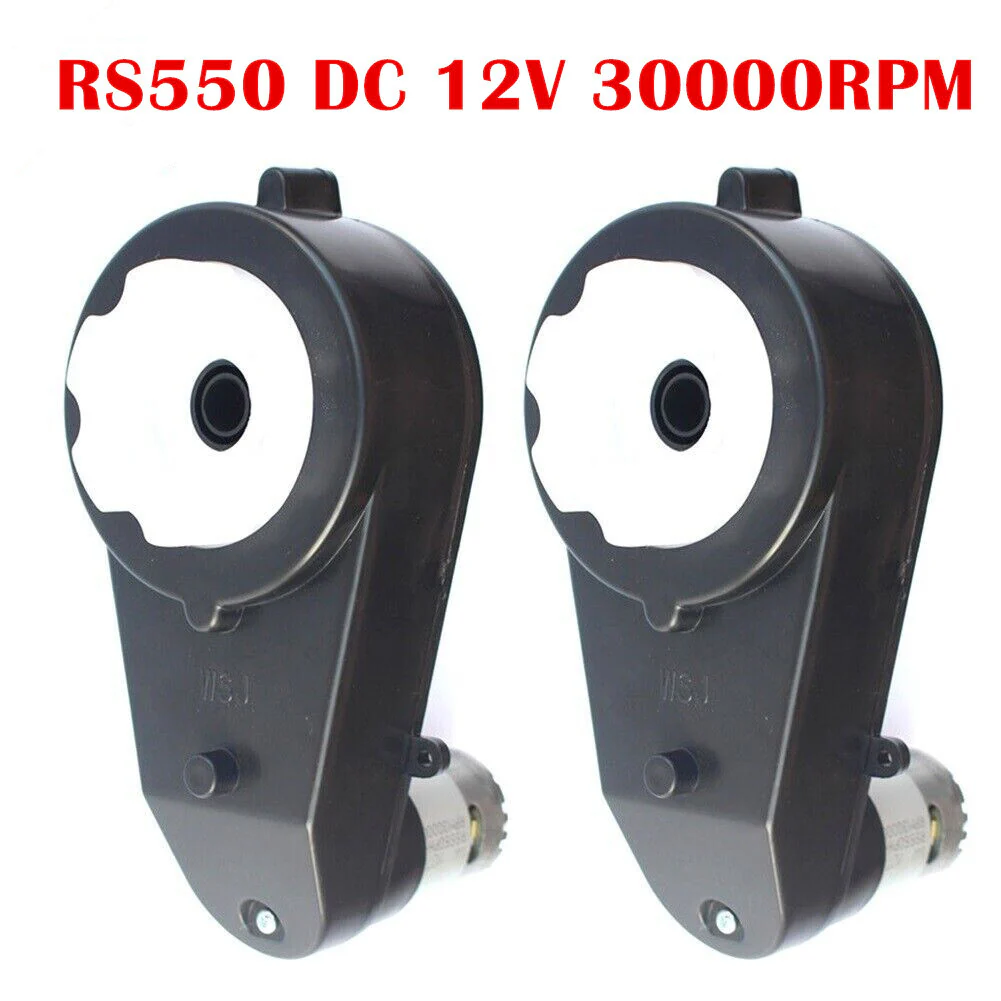 2PCS 12V RS550 30000RPM Power Wheel Gearbox Motors for Kids Electric Ride-On Car - Image 2