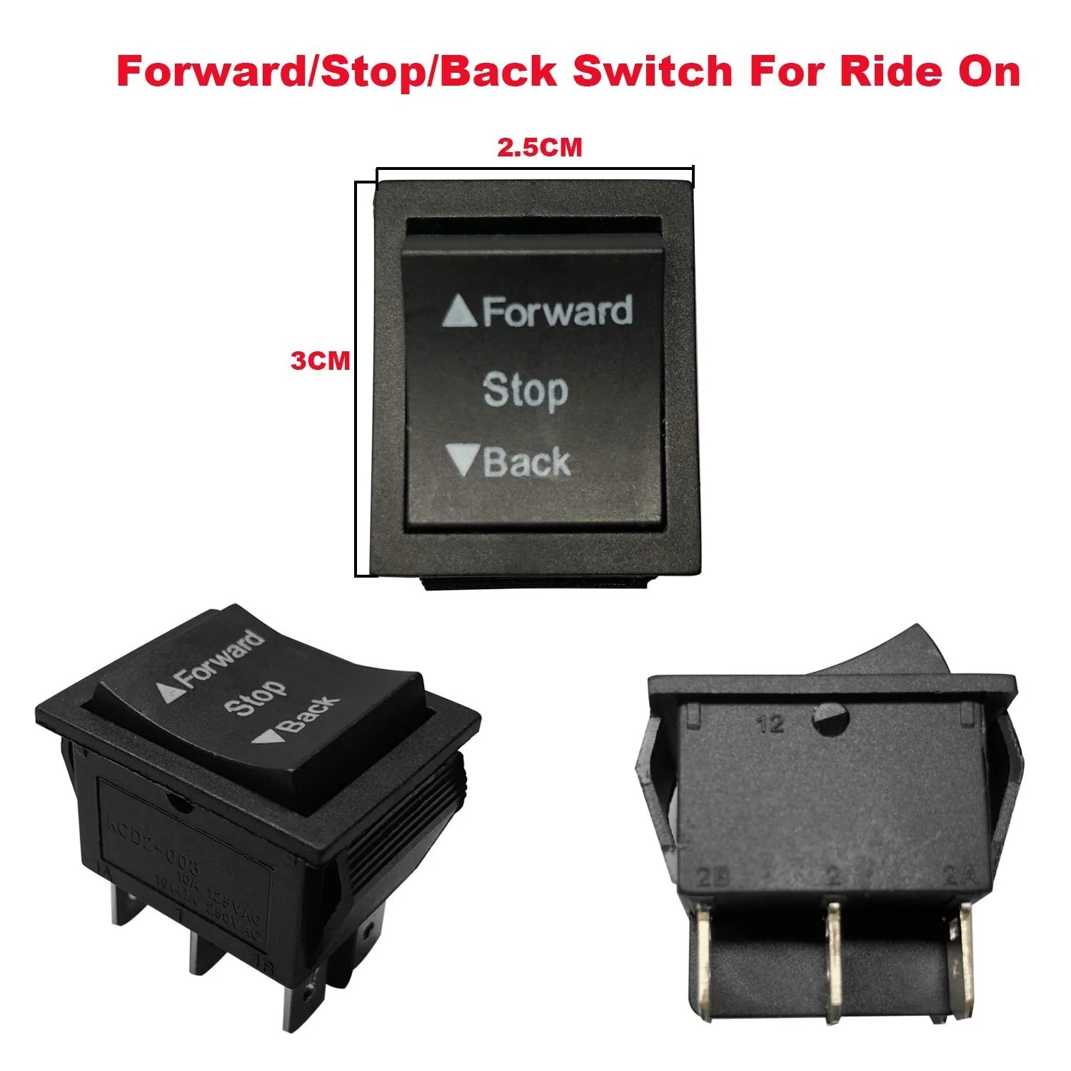 2PCS Forward and Reverse Shift Switches for Kids Ride-On Toy Accessories - Image 5