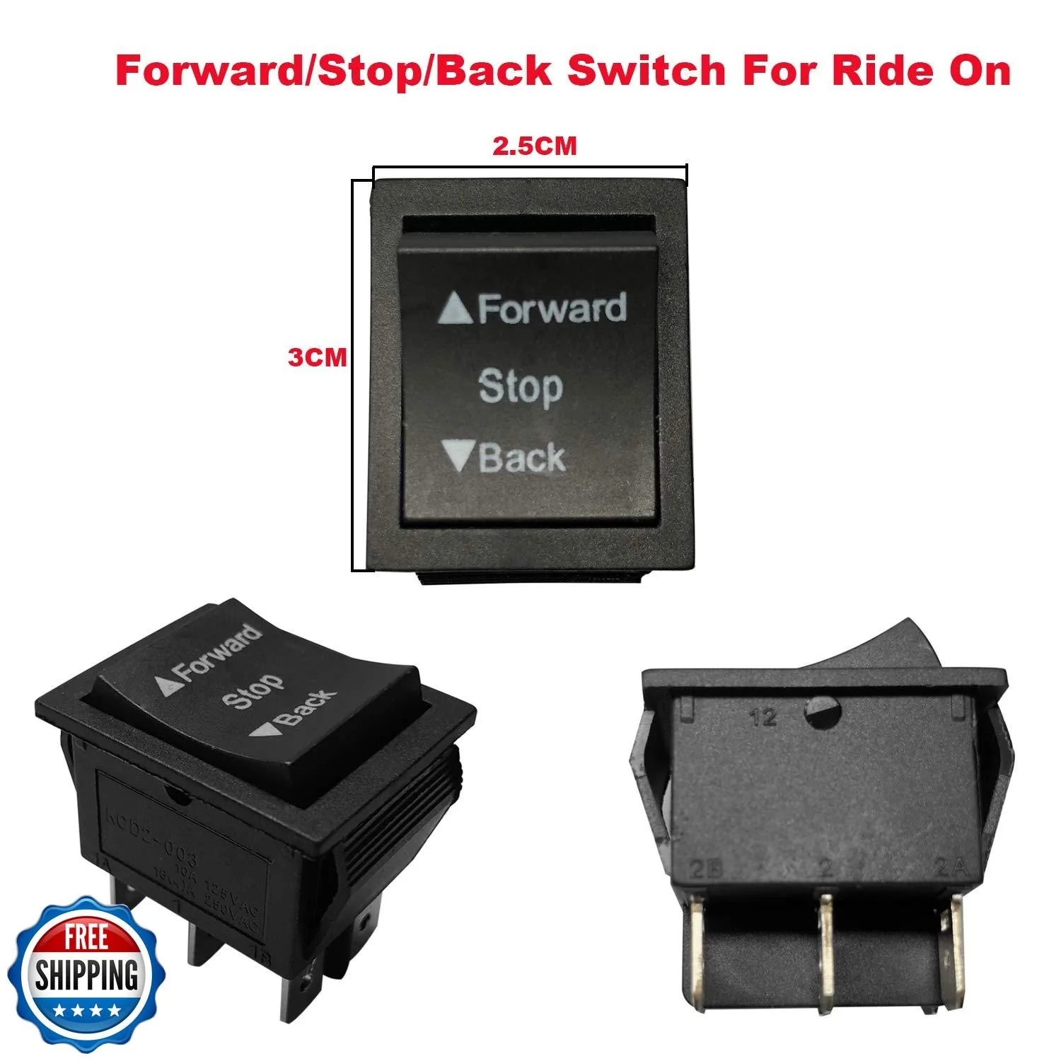 2PCS Forward and Reverse Shift Switches for Kids Ride-On Toy Accessories - Image 5