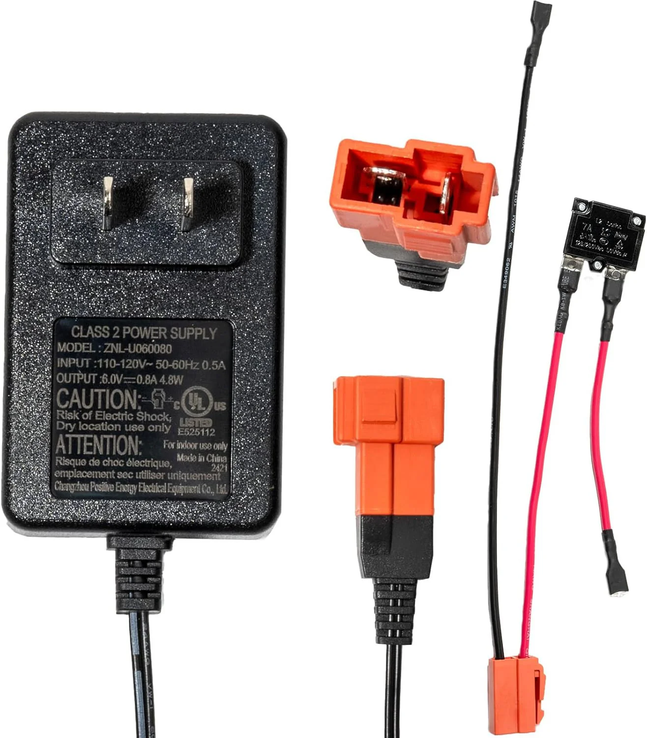 6V 2-Pin Charger with Wiring Harness Replacement for Kids Ride-On Cars - Image 13