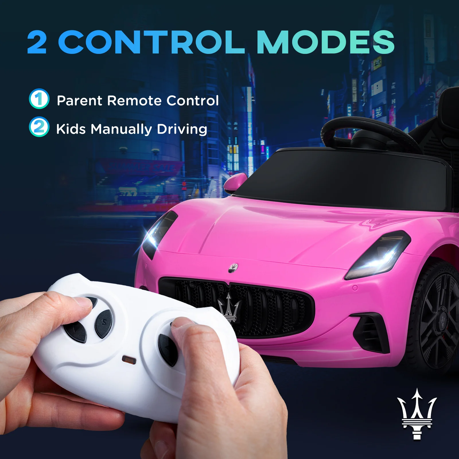 2V Kids Electric Ride-On Car with Remote Control, Soft Start, LED Lights, Music, and Horn - Image 6