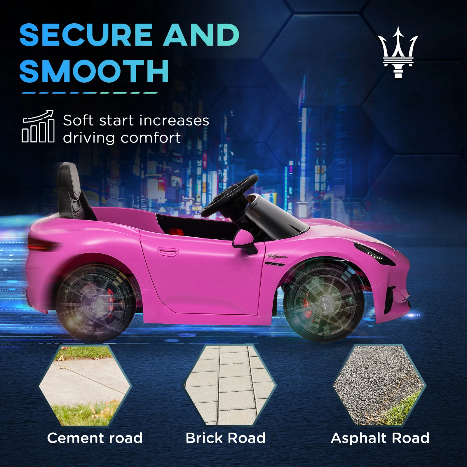 2V Kids Electric Ride-On Car with Remote Control, Soft Start, LED Lights, Music, and Horn - Image 7