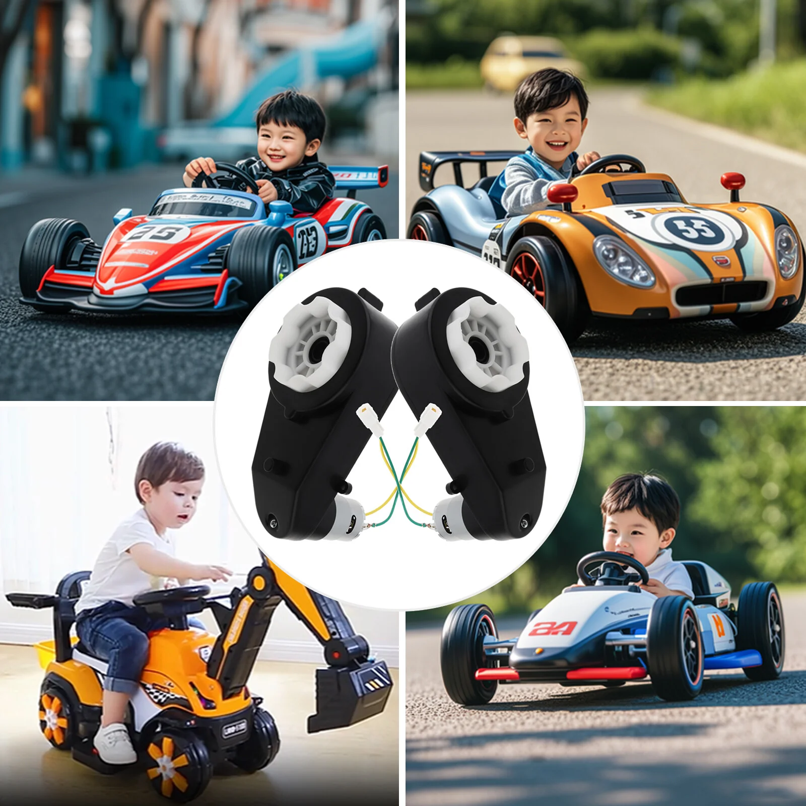 2x 12V RS550 DC Motors 12000-40000 RPM for Kids Ride-On Toy Cars with Gearbox - Image 11