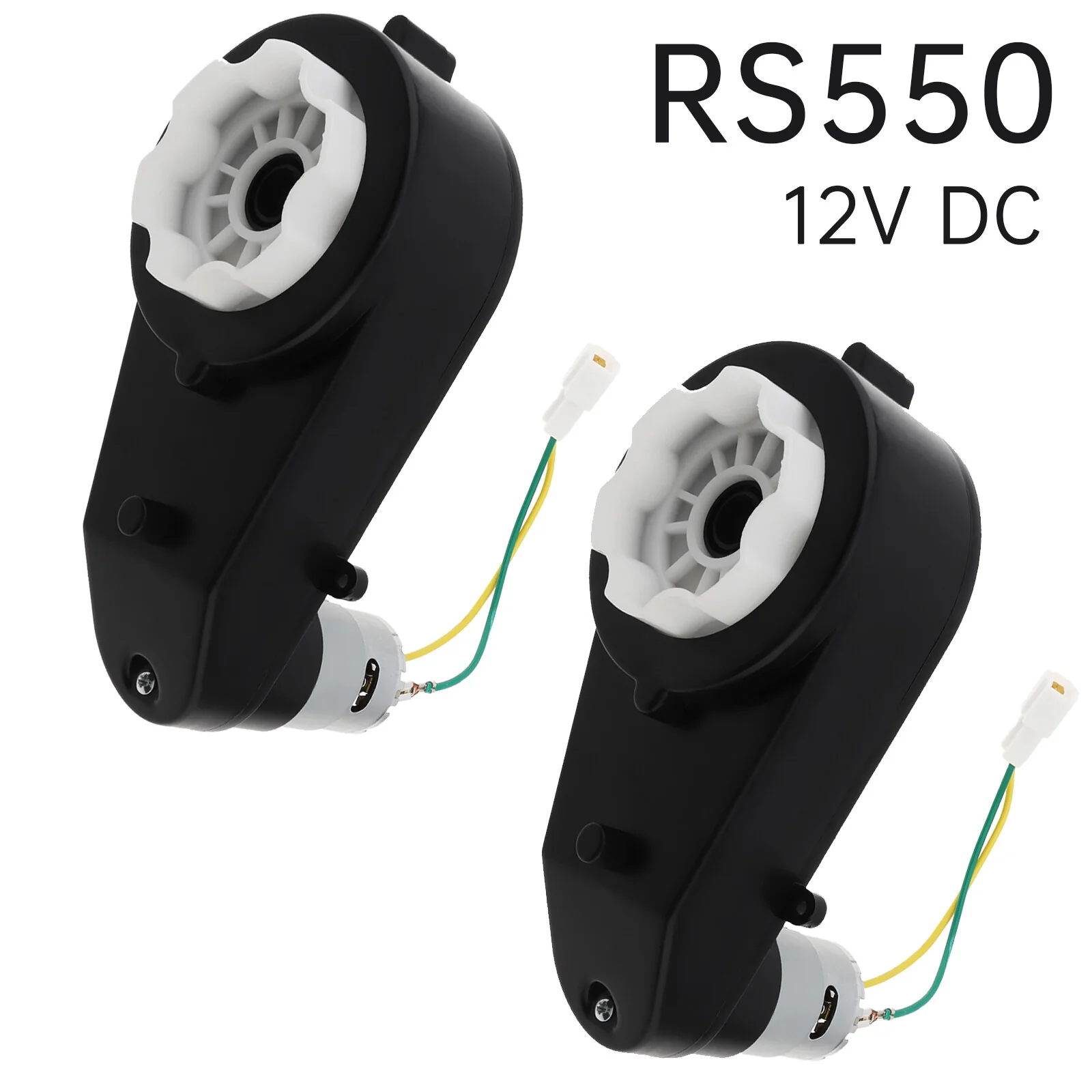 2x 12V RS550 DC Motors 12000-40000 RPM for Kids Ride-On Toy Cars with Gearbox - Image 12