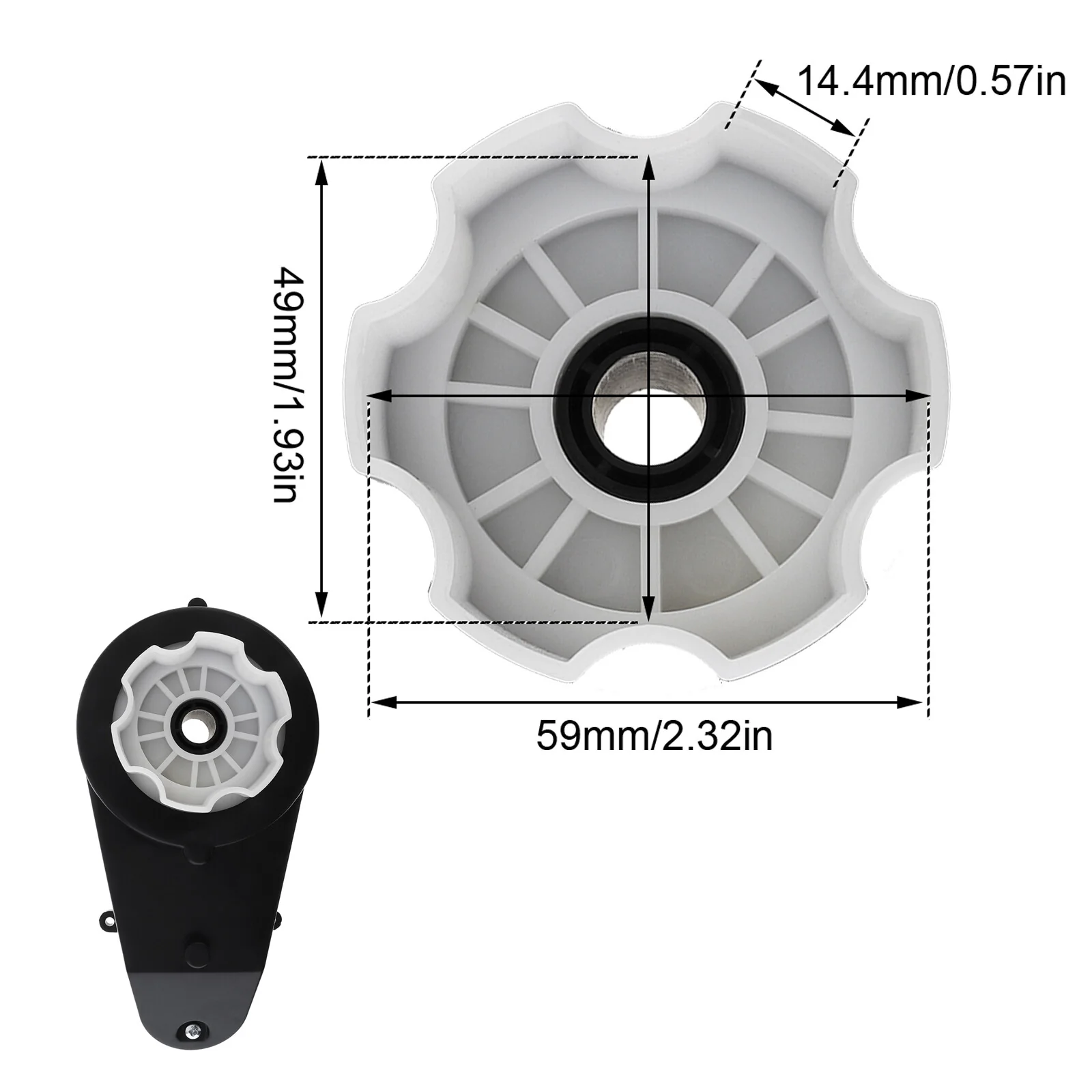 2x 12V RS550 DC Motors 12000-40000 RPM for Kids Ride-On Toy Cars with Gearbox - Image 5