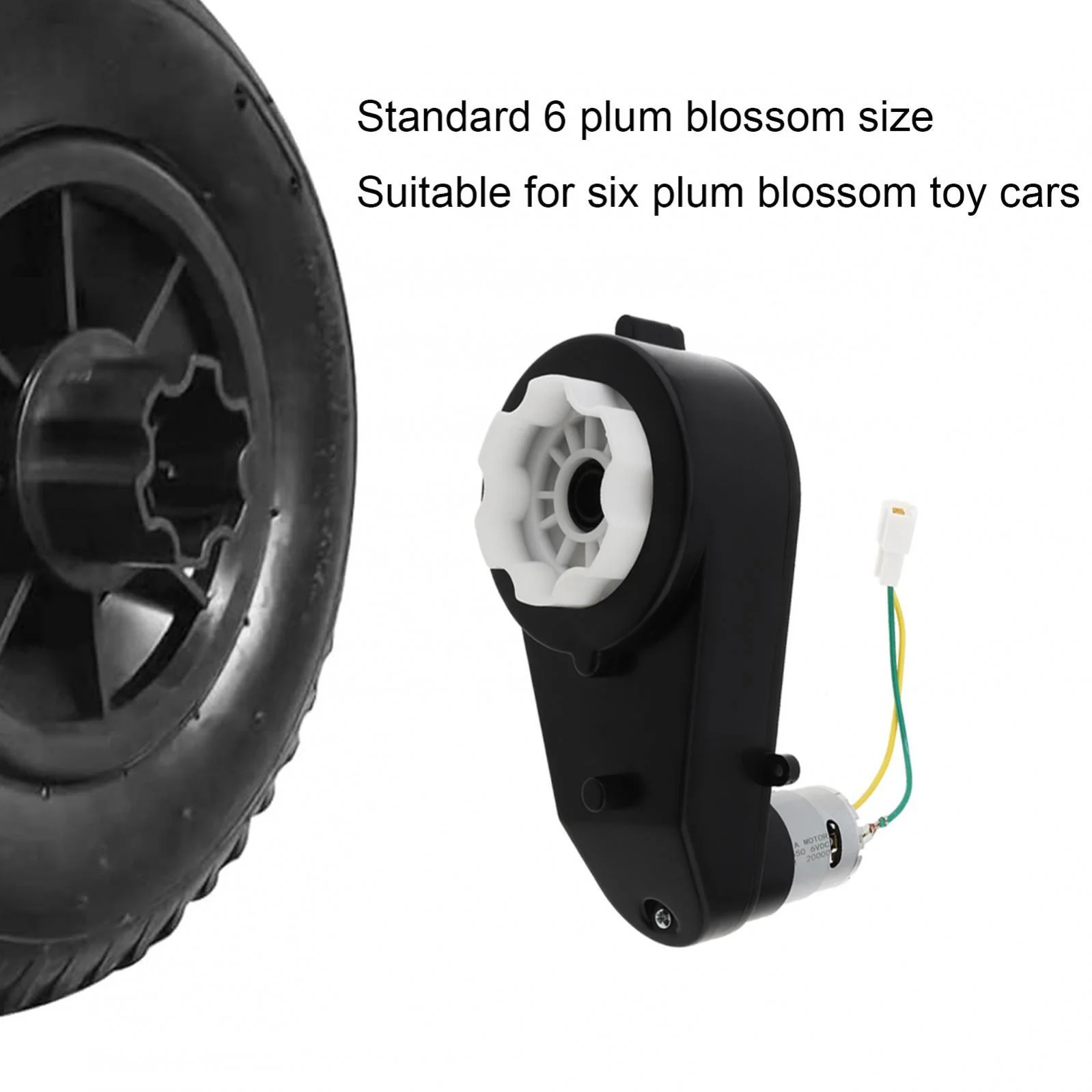 24V RS555 Motor Gearbox for Kids Ride-On Toy Car with High-Speed 18000-40000 RPM Wheel - Image 6