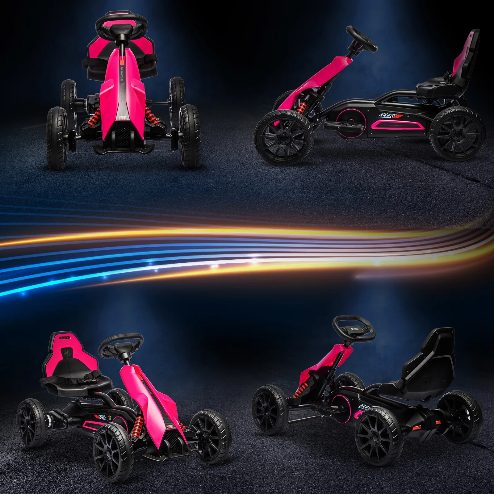 3.1 MPH Electric Go-Kart for Kids Outdoor Drifting Ride-On Toy Ages 3-8 - Image 7