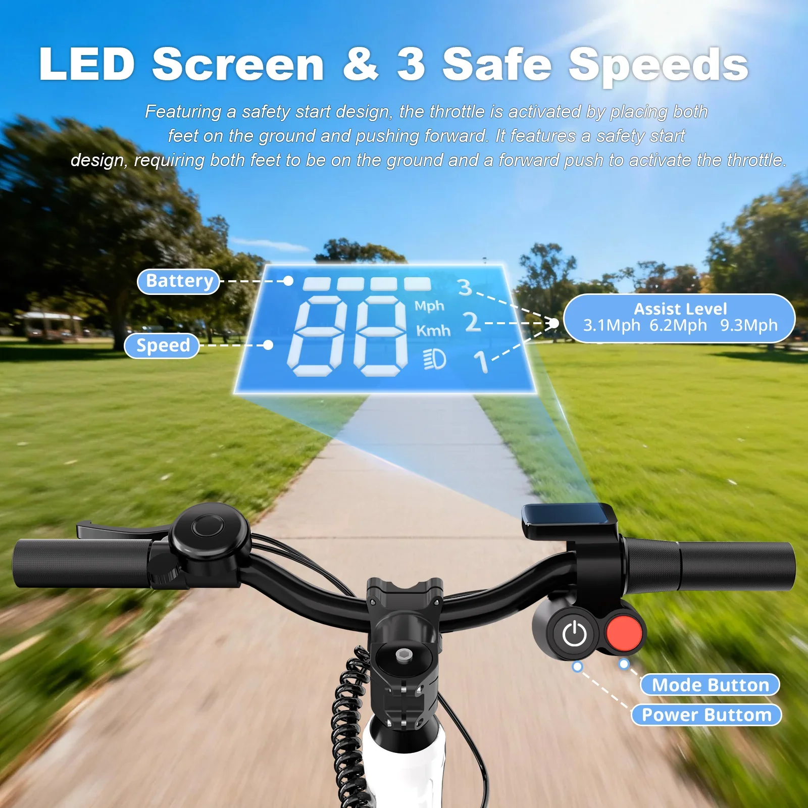 Electric Balance Dirt Bike for Kids 3-8 Years 12-inch High Speed Motorbike Bicycle - Image 5