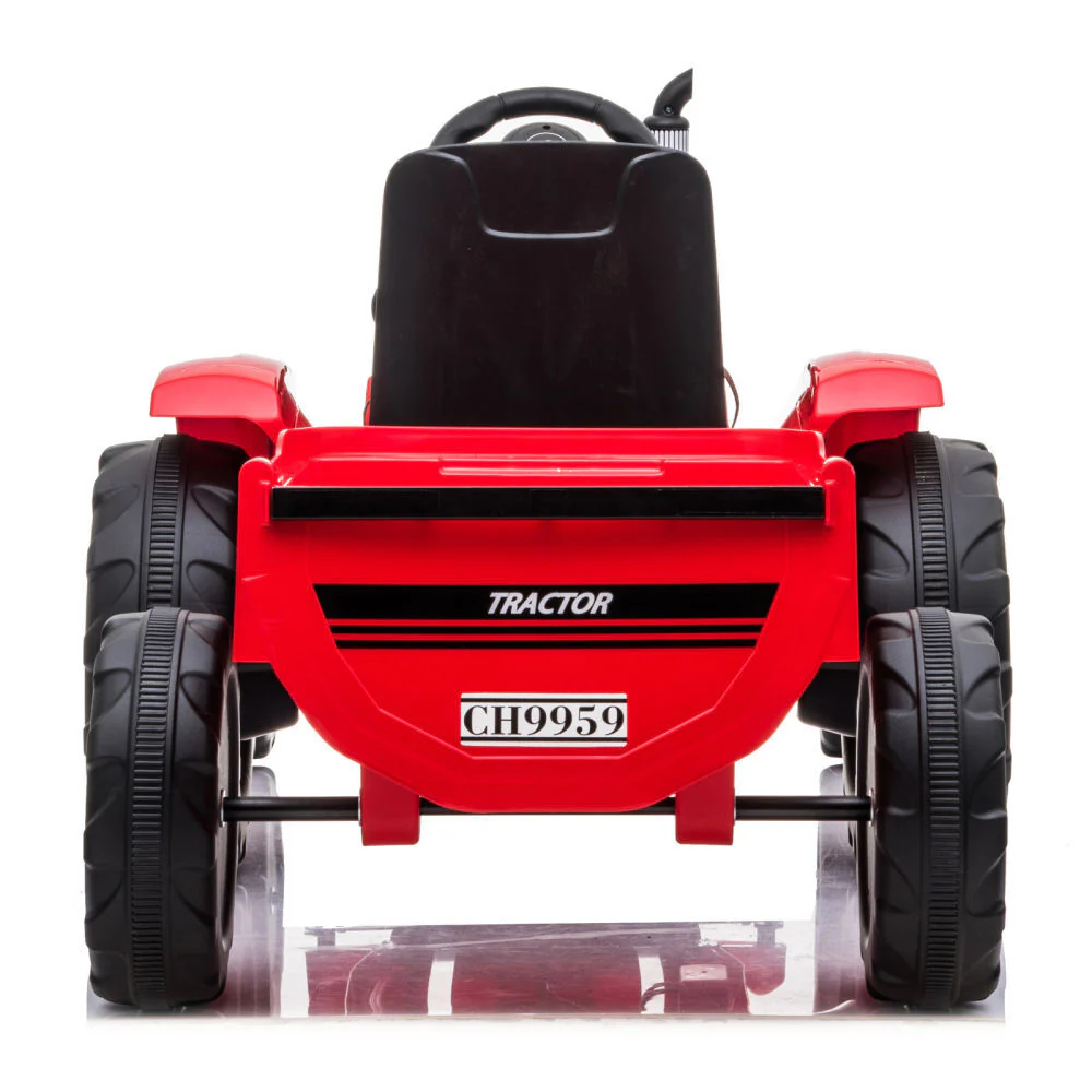 3-Gear-Shift Ground Loader Ride On Toy with LED Lights and Trailer Attachment - Image 8