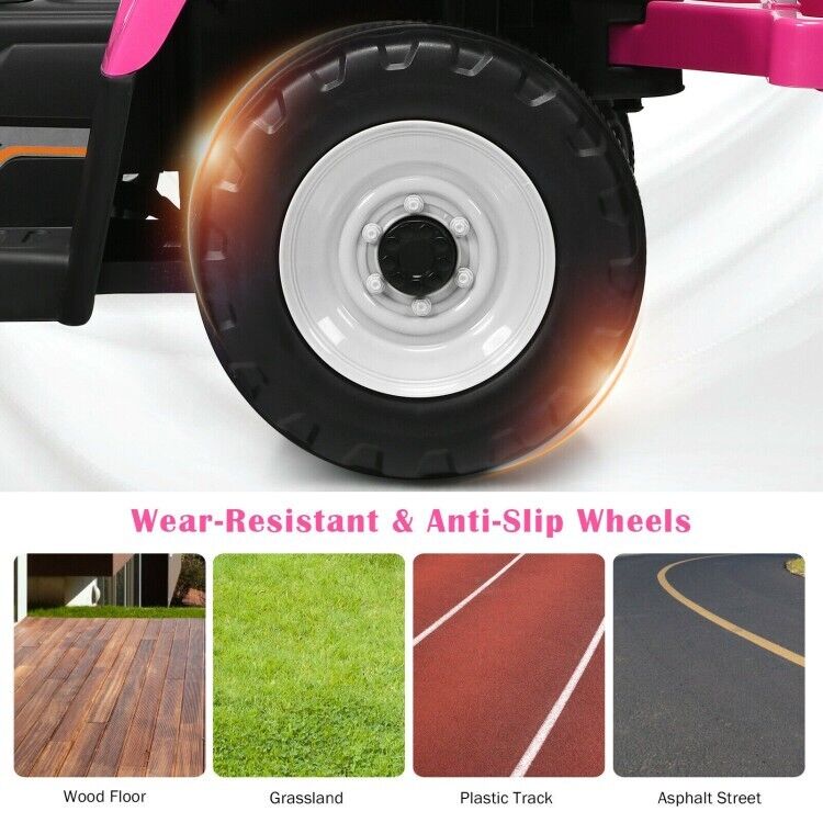 3-Gear-Shift Ride-On Tractor Car for Kids with Ground Loader - Battery Powered (12V) - Image 6