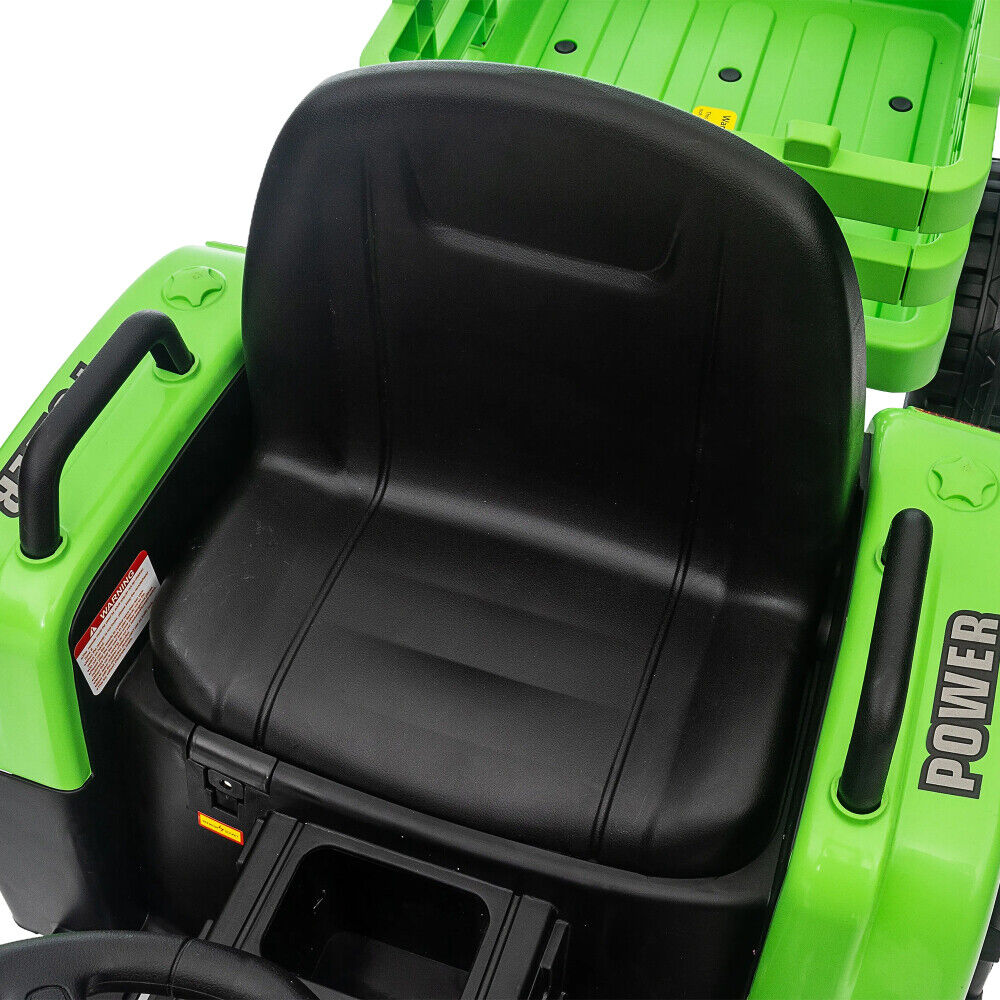3-Speed Electric Ride-On Tractor for Kids with Trailer and Remote Control - 12V - Image 9