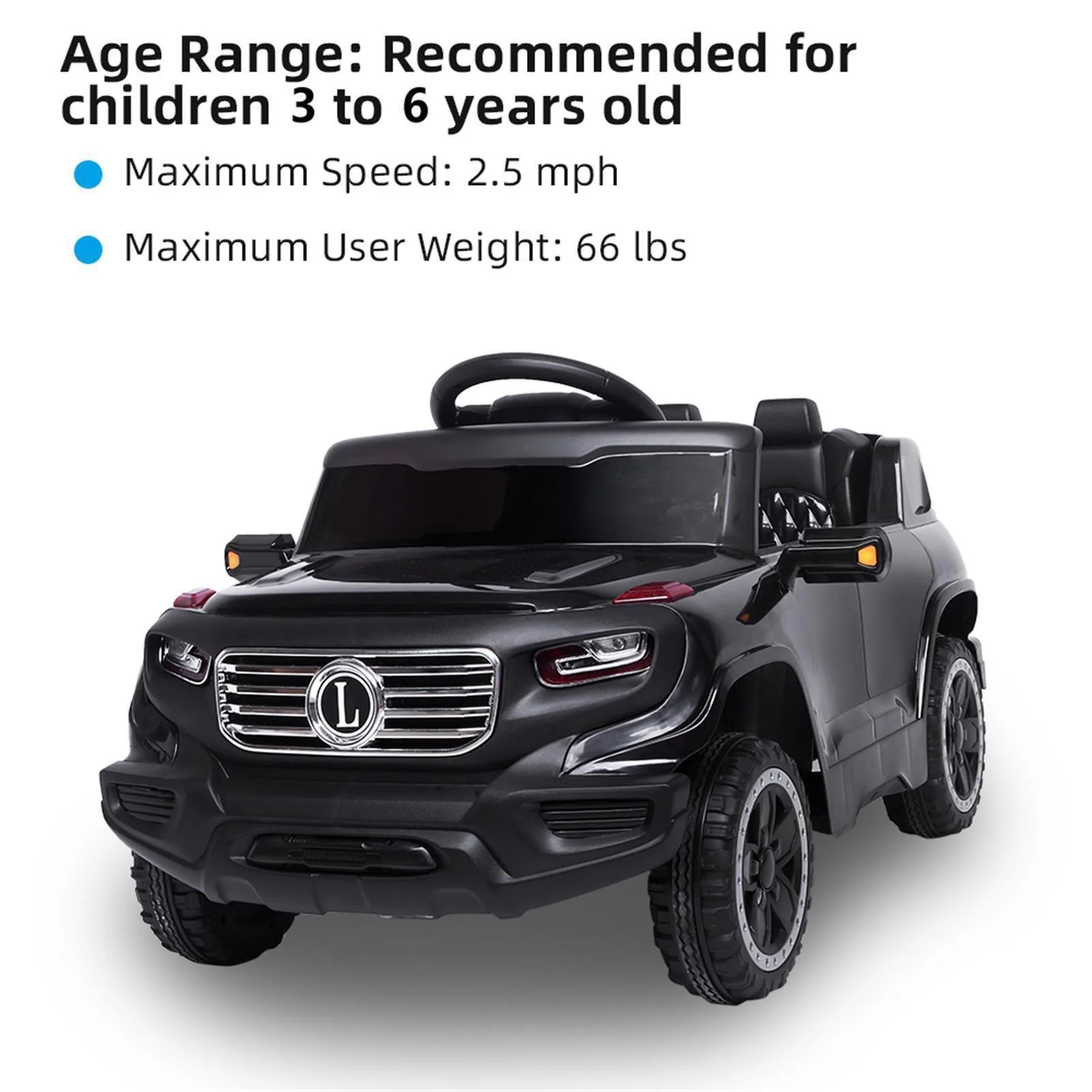 3-Speed LED Ride-On Car for Kids with Remote Control and 4 Color Options - Image 17